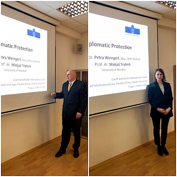 Prof. Matjaž Tratnik Ph.D. and doc. Petra Weingerl Ph.D. 