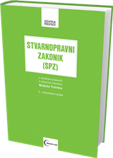 KNJIGA Stvarnopravni zakonik (SPZ): z uvodnimi pojasnili in stvarnim kazalom Matjaža Tratnika