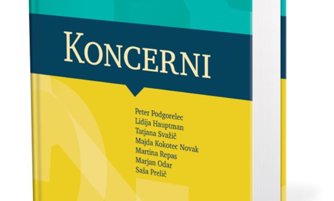 Izšla je knjiga KONCERNI - med avtorji tudi redna profesorja na PF UM, dr. Martina REPAS in dr. Saša PRELIČ
