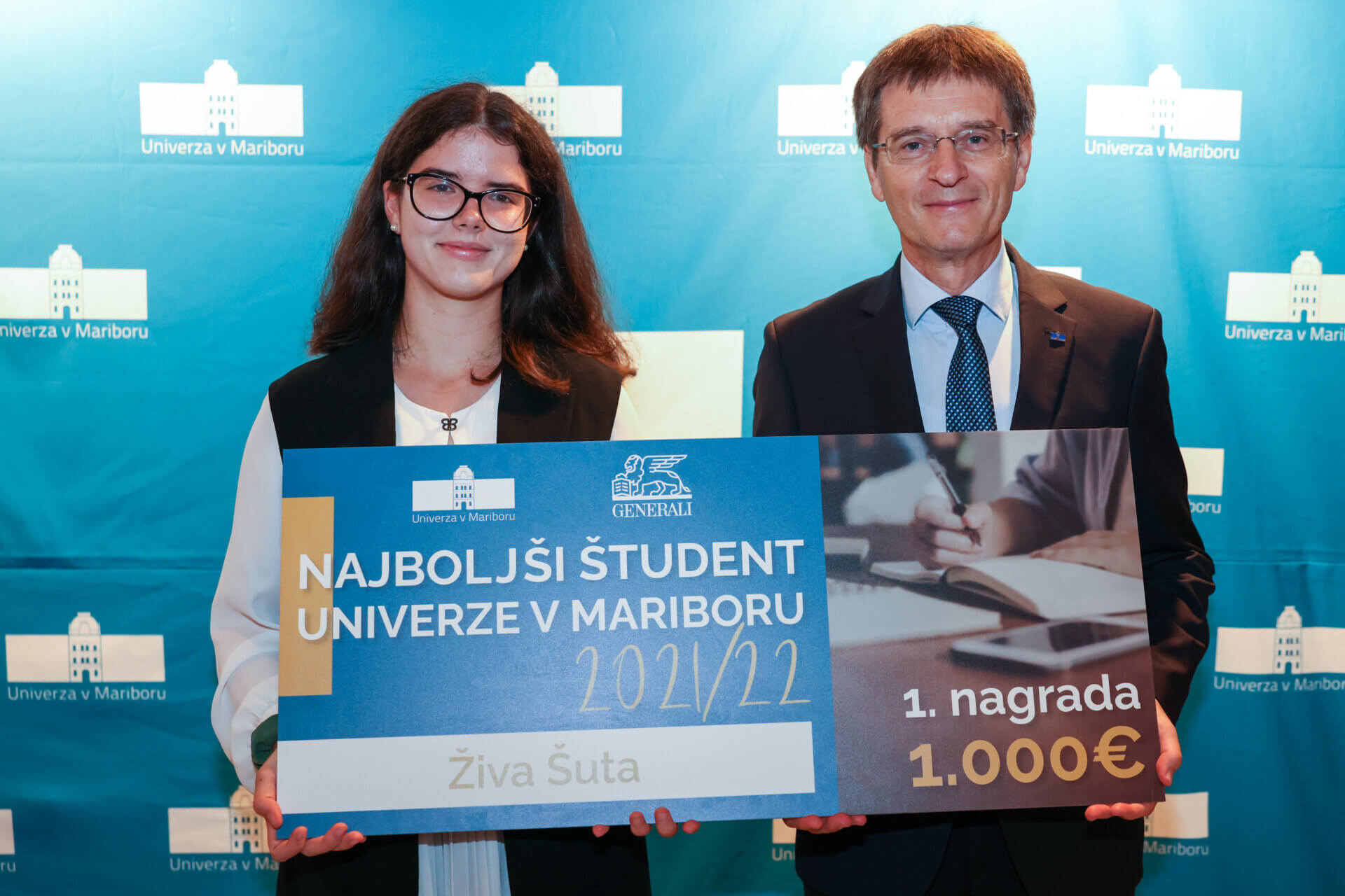 Najboljša študentka Univerze v Mariboru je Živa Šuta