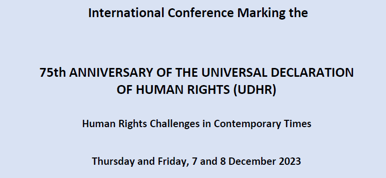 Mednarodna konferenca ob 75-letnici Splošne deklaracije človekovih pravic