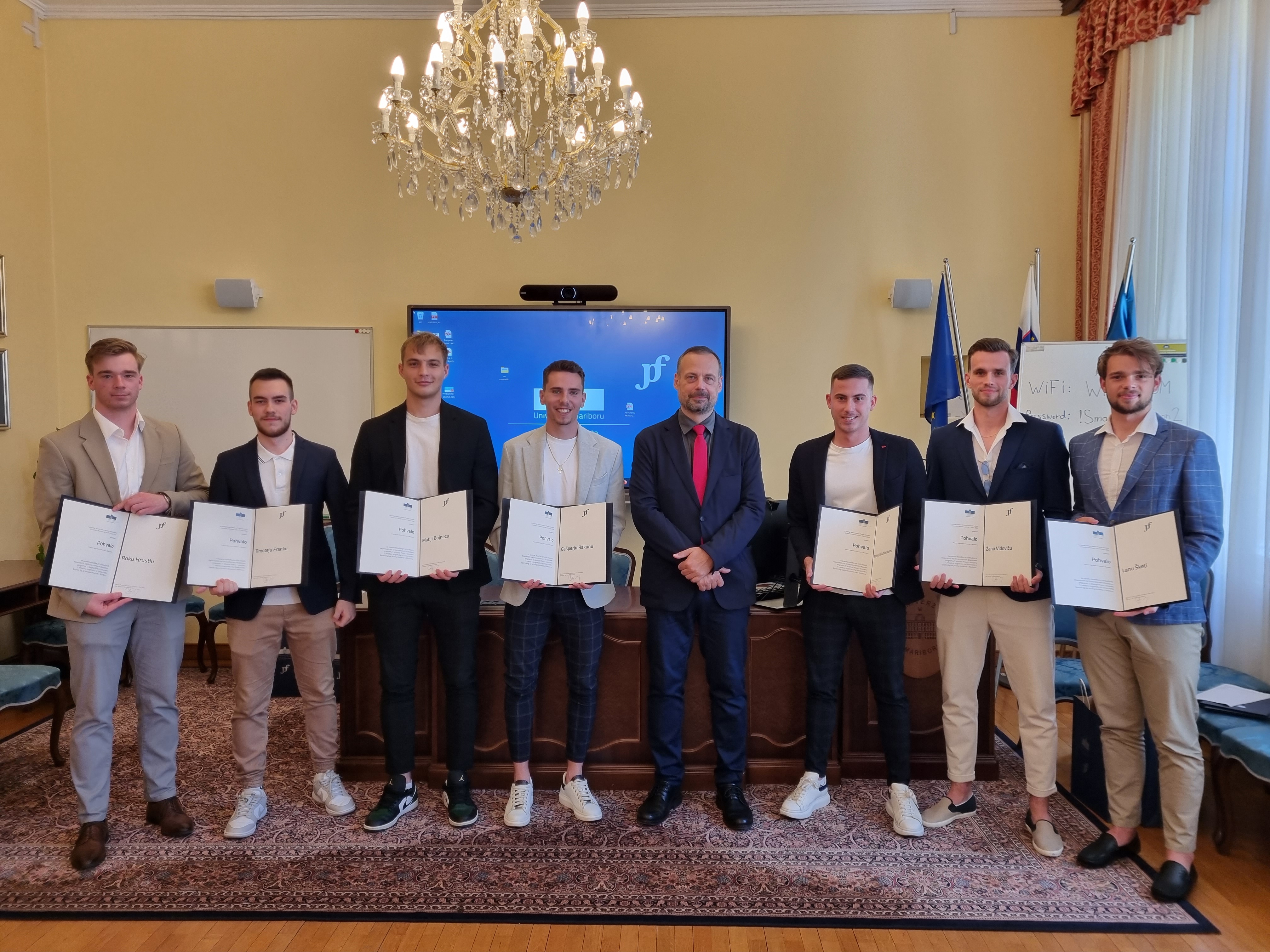 Dekanov sprejem športnikov Univerzitetne športne lige Univerze v Mariboru 2024