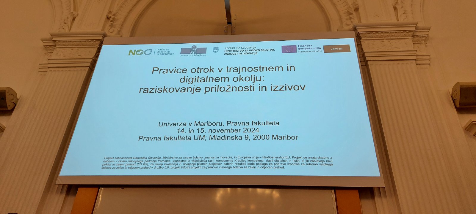 Uspešno zaključena mednarodna konferenca „Pravice otrok v trajnostnem in digitalnem okolju: raziskovanje priložnosti in izzivov“