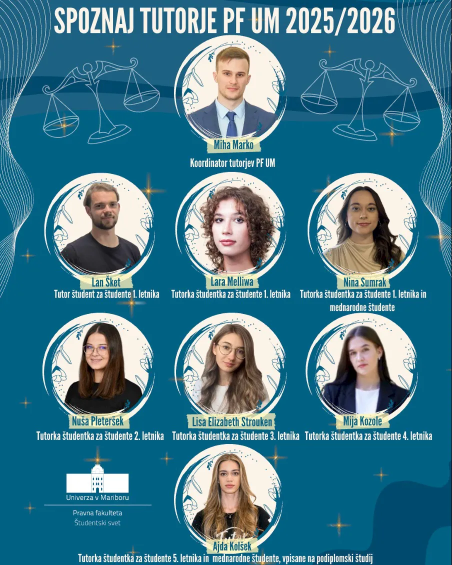 Tutorji študenti v štud. letu 2025/2026