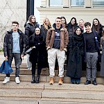 Izr. prof. dr. Borut Holcman skupaj s študenti 2. letnika