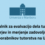 Podaj svoje mnenje o tutorstvu na UM - Slika 1
