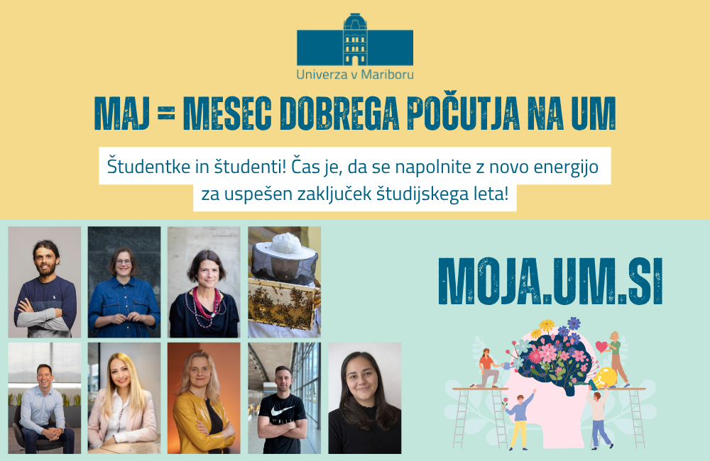 Infografika Maj=mesec dobrega počutja na UM