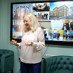 Jasmina Klojčnik je izvedla predstavitev fakultete