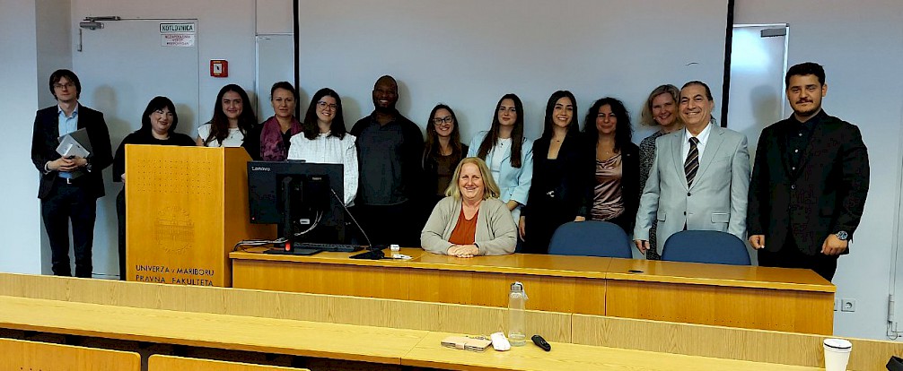 Predavatelji mednarodnega simpozija z naslovom "Human Rights: The Intersection of Law, Society, and Technology"