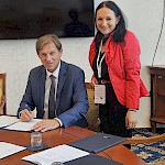 Dekan Pravne fakultete Ljubljana in red. prof. dr. Janja Hojnik s PF UM