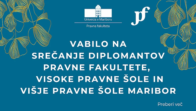 Plakat o vabilu na srečanje diplomantov
